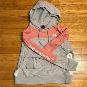 The North Face Pink and Gray Hoodie